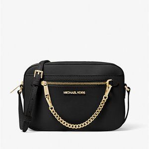 Jet Set Large Saffiano Leather Crossbody Bag